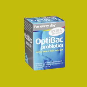 OptiBac For every day extra strength inniheldur 20 milljarða af virkum gerlum sem hafa verið kínískt rannsakaðir og valdir sérstaklega í þessa formúlu. Inniheldur m.a. L. Acidophilus NCFM með yfir 75 kínískar rannsóknir. Án prebiotic trefja (FOS).