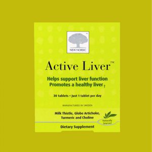 Active Liver frá New Nordic styrkir starfssemi lifrar - eykur niðurbrot fitu í lifrinni.  Ætisþistillinn