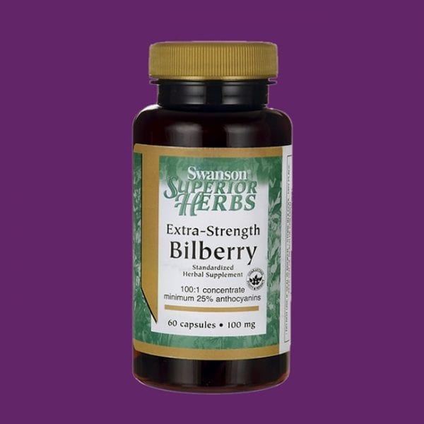 Extra Strength Bilberry er bætiefni sem er ætlað fyrir sjónina