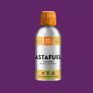 AstaFuel frá KeyNatura er bragðgóð vegan blanda af MCT olíu og öfluga andoxunarefninu Astaxanthin (4 mg)